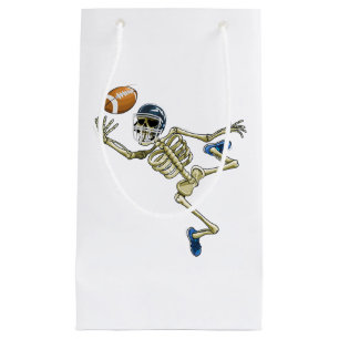Petit Sac Cadeau Football américain Squelette Halloween Hommes garç