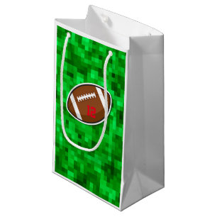 Petit Sac Cadeau Football Sports Joueur Nombre Green Field Kids
