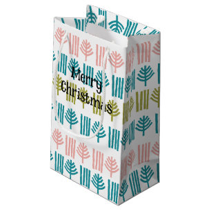 Petit Sac Cadeau Forêt de Noël