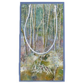 Petit Sac Cadeau forêt hivernale (Devant)