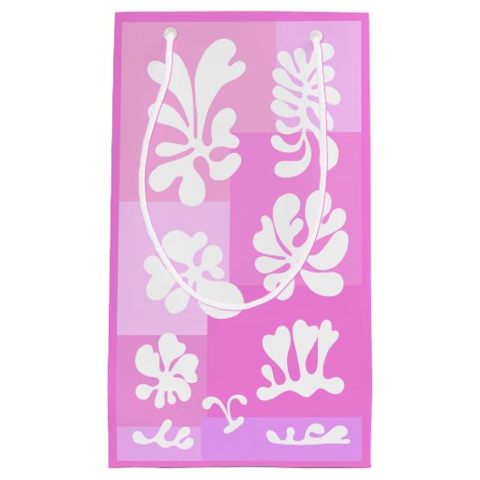 Petit Sac Cadeau Formes Abstraites personnalisées Conception en ros (Devant)