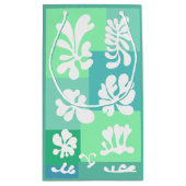 Petit Sac Cadeau Formes Abstraites personnalisées Design en vert | (Dos)
