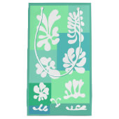 Petit Sac Cadeau Formes Abstraites personnalisées Design en vert | (Devant)