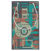 Petit Sac Cadeau Formes géométriques tribales du sud-ouest Art Abst (Dos)