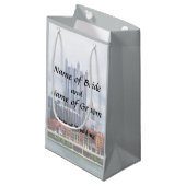 Petit Sac Cadeau Fournitures de Mariage de Pittsburgh PA Skyline (Devant Angle)