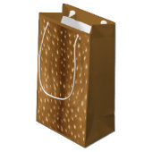 Petit Sac Cadeau Fourrure de faon repérée par cerfs communs (Dos Angle)