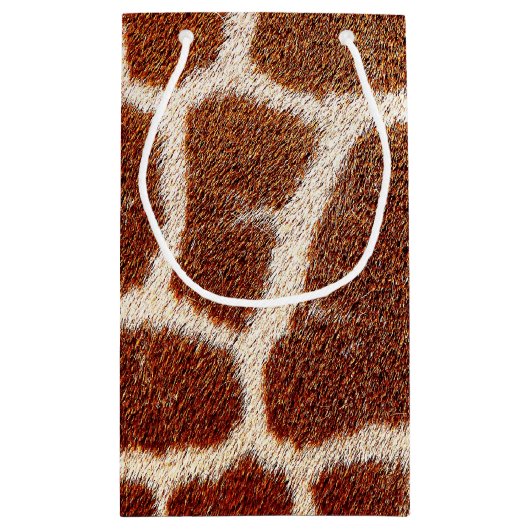 Petit Sac Cadeau Fourrure originale de girafe (Dos)