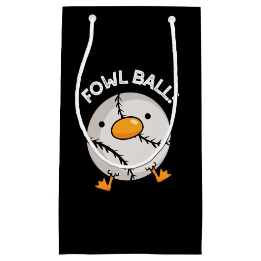Petit Sac Cadeau Fowl Ball Funny Sport Pun Dark BG (Devant)