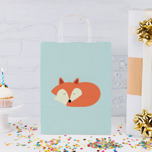 Petit Sac Cadeau Fox rouge somnolent