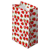 Petit Sac Cadeau Fraise (Devant Angle)