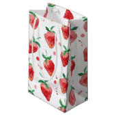 Petit Sac Cadeau Fraise (Devant Angle)