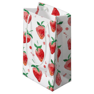 Petit Sac Cadeau Fraise