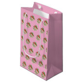 Petit Sac Cadeau Fraise recouverte de chocolat blanc (Devant Angle)