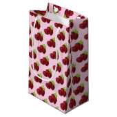 Petit Sac Cadeau Framboises rouges framboises mûres Imprimer (Devant Angle)