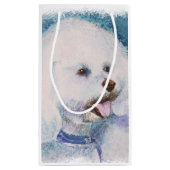 PETIT SAC CADEAU FRISE BLANC DE BICHON (Dos)