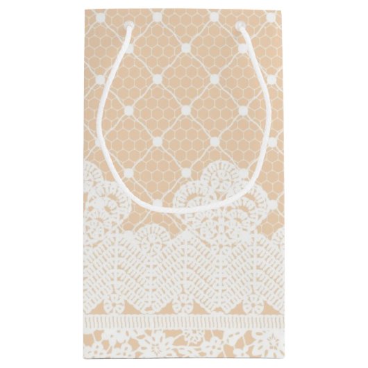 Petit Sac Cadeau Frontière de dentelle (Dos)