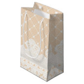 Petit Sac Cadeau Frontière de dentelle (Devant Angle)