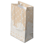 Petit Sac Cadeau Frontière de dentelle (Dos Angle)