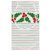 Petit Sac Cadeau Fruits de Noël de la guirlande de baies vitrées ro (Dos)