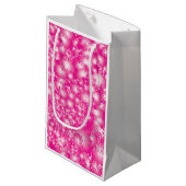 Petit Sac Cadeau Fun PINK Abstrait Encre Super motif (Devant Angle)