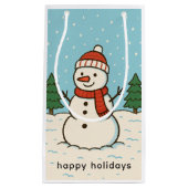 Petit Sac Cadeau Fun Snowman mignon Noël (Devant)