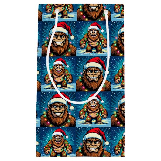 Petit Sac Cadeau Funny Christmas Bigfoot Sasquatch (Devant)