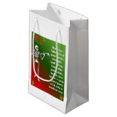Petit Sac Cadeau Funny Christmas Skeleton Wishes for man (Devant Angle)