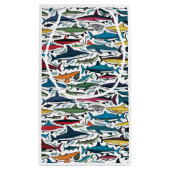 Petit Sac Cadeau Funny Cool Shark Imprimer Générique Abstrait (Dos)