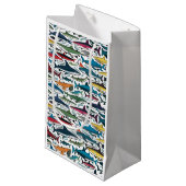 Petit Sac Cadeau Funny Cool Shark Imprimer Générique Abstrait (Devant Angle)