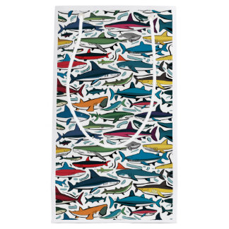 Petit Sac Cadeau Funny Cool Shark Imprimer Générique Abstrait