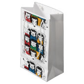 Petit Sac Cadeau Funny Hérisson Motif Abstrait (Devant Angle)