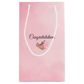 Petit Sac Cadeau Futur Mme avec mariée en Mariage Gown (Dos)