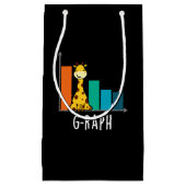 Petit Sac Cadeau G-raph Funny Giraffe Graph Pun Graph Dark BG (Devant)
