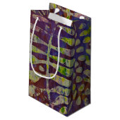 Petit Sac Cadeau Gabarit d'impression Gelli Art Abstrait (Dos Angle)