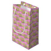 Petit Sac Cadeau Gâteau éponge britannique Battenberg Marzipan Boul (Dos Angle)