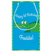 Petit Sac Cadeau Gator Alligator Crocodile fête d'anniversaire (Dos)