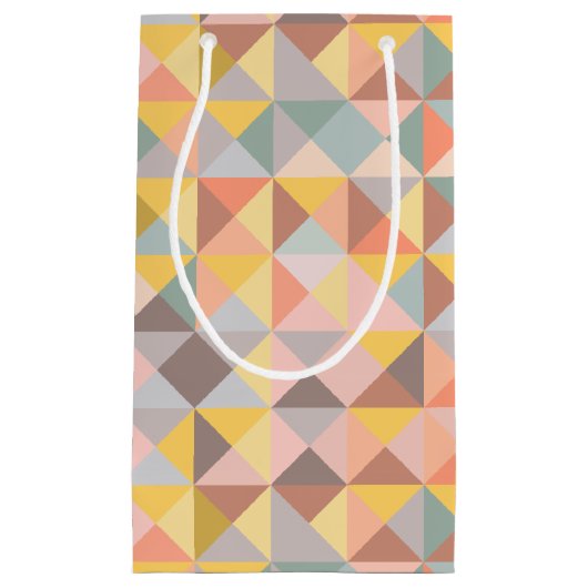 Petit Sac Cadeau Géometric Pattern Fall and Autumn Earth Tones (Devant)