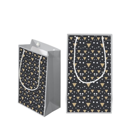 Petit Sac Cadeau Géométrie Luxe