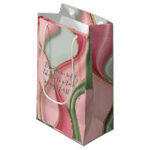 Petit Sac Cadeau Gift bag in stylish abstract graphic (Devant Angle)