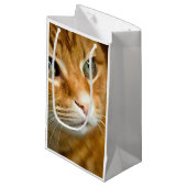 Petit Sac Cadeau Gingembre adorable Tabby Chat Poster Portrait anim (Devant Angle)
