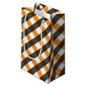 Petit Sac Cadeau Gingham Halloween 10 (Devant Angle)