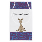 Petit Sac Cadeau Girafe assise (Dos)