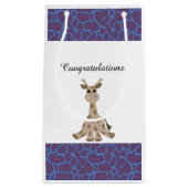 Petit Sac Cadeau Girafe assise (Devant)