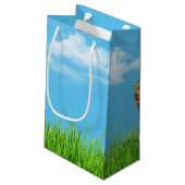 Petit Sac Cadeau Girafe d'anniversaire avec lunettes en herbe (Dos Angle)