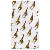 Petit Sac Cadeau Giraffe Brown et jaune Silhouette (Devant)