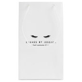 Petit Sac Cadeau Glam Eyelashes noir et blanc (Dos)