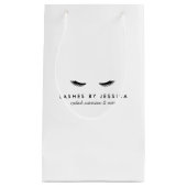 Petit Sac Cadeau Glam Eyelashes noir et blanc (Devant)