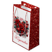 Petit Sac Cadeau Glamour Africain-Américain Cupidon (Dos Angle)