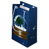 Petit Sac Cadeau Globe de neige (Dos Angle)