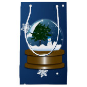 Petit Sac Cadeau Globe de neige (Devant)